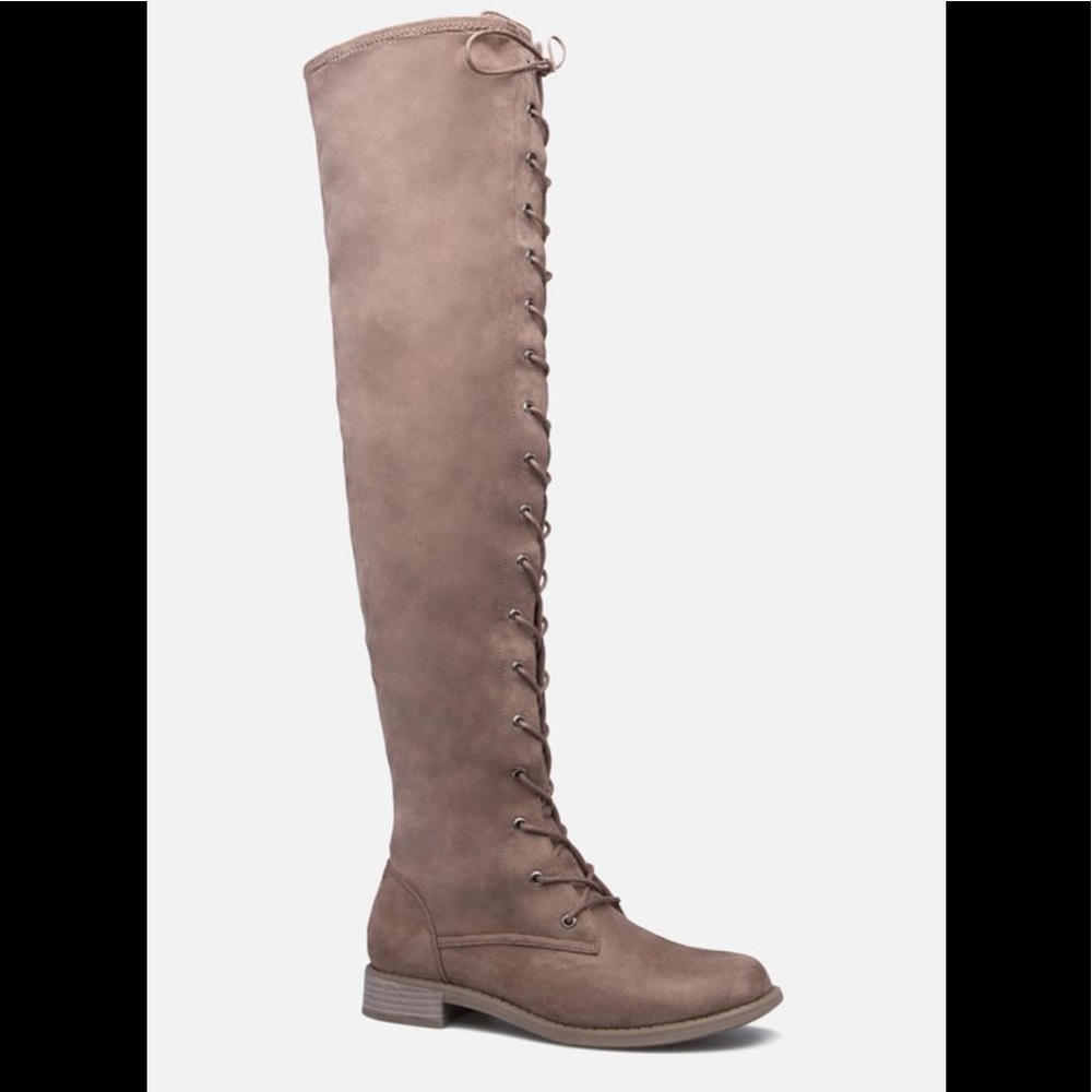 JustFab Danae lace-up boot